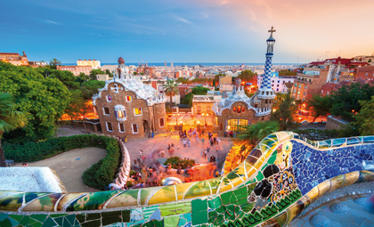 Uitzicht over de stad Barcelona