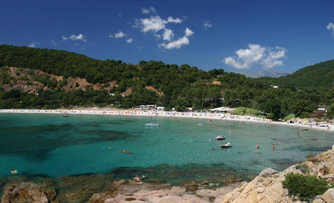 De kust van Corsica