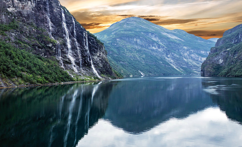 De natuur van Geiranger