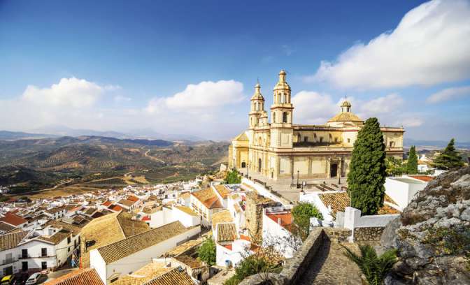 Kasteel op een berg in Cadiz