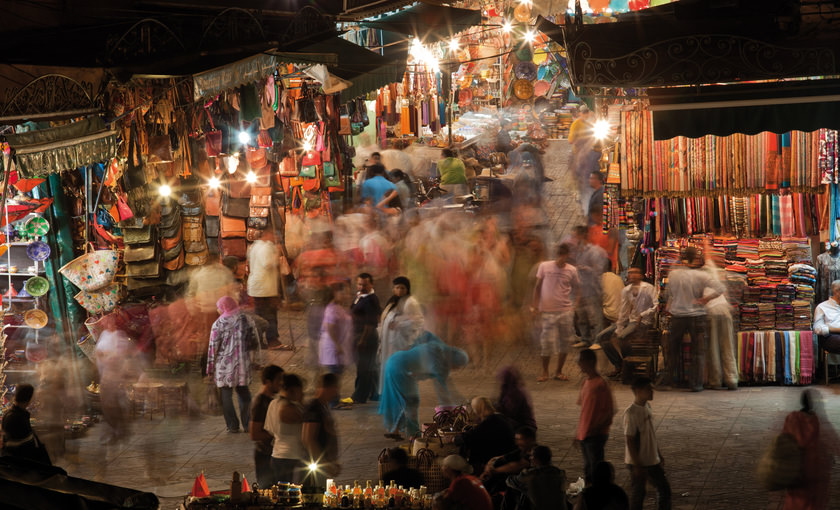 Een souks markt in Tunesië