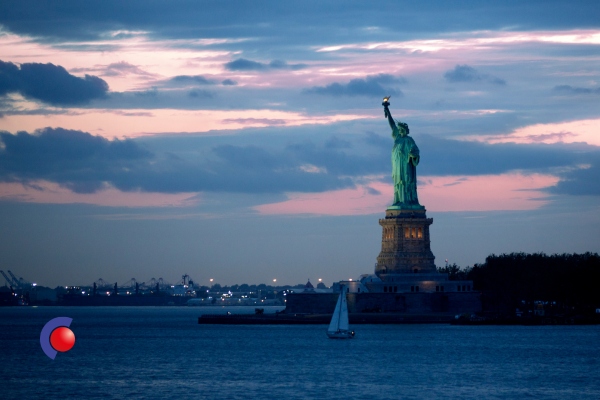 Het vrijheidsbeeld in New York
