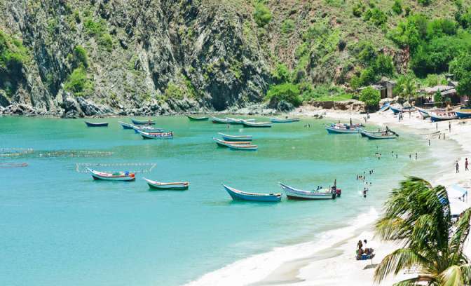 Strand en natuurlijk van Margarita