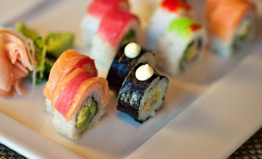 Sushi aan boord van cruiseschip Eurodam