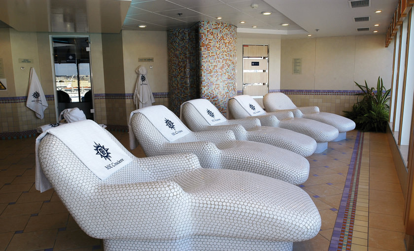 Spa en wellness faciliteiten van schip MSC Sinfonia