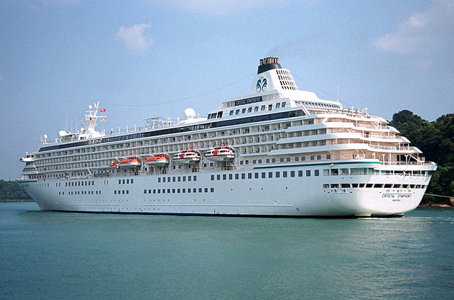 Crystal Symphony op zee 