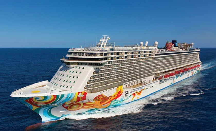 Cruiseschip Norwegian Getaway op zee