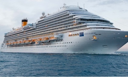 Het schip Costa Diadema van rederij Costa Cruises