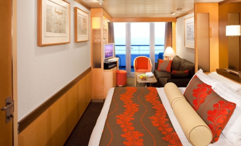 Een balkonhut op de Rotterdam van Holland America Line