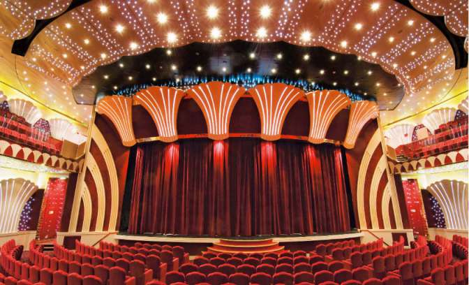Het theater op de MSC Musica