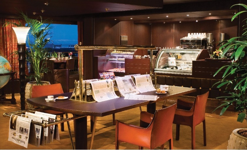 Coffee bar op de MS Noordam