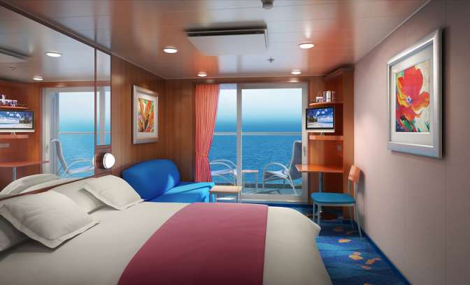 Een balkonhut op de Norwegian Jade van NCL