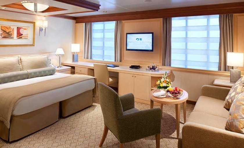Een suite op de Ruby Princess van Princess Cruises