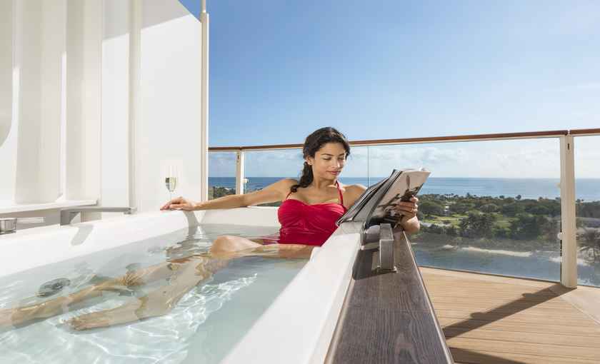 Celebrity Silhouette penthouse suite jacuzzi