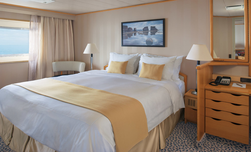 Hutten aan boord an Silversea Discoverer