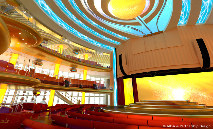 Het theater aan boord van AIDAprima