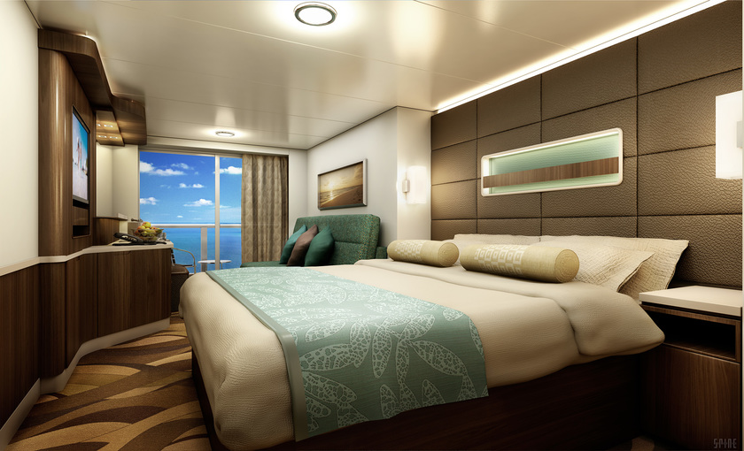 Een mini suite op de Norwegian Escape van NCL