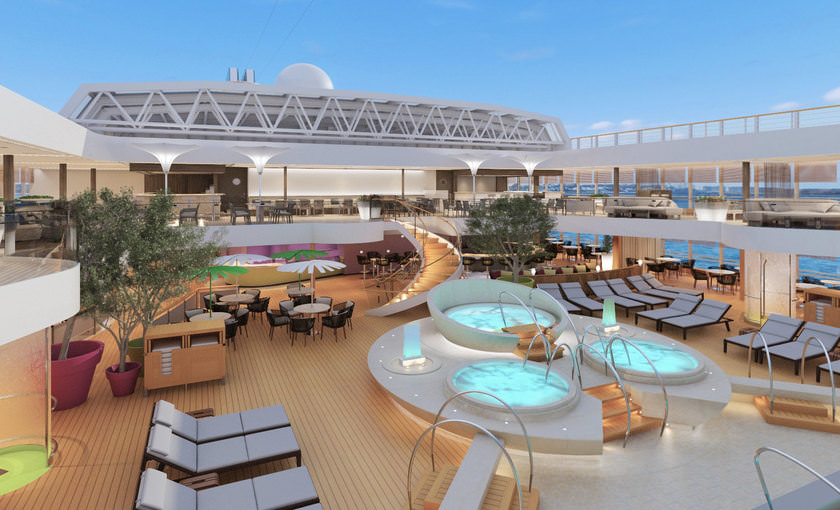 Zwembad op Koningsdam