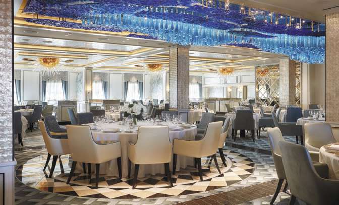 Table at the Compass Rose Restaurant