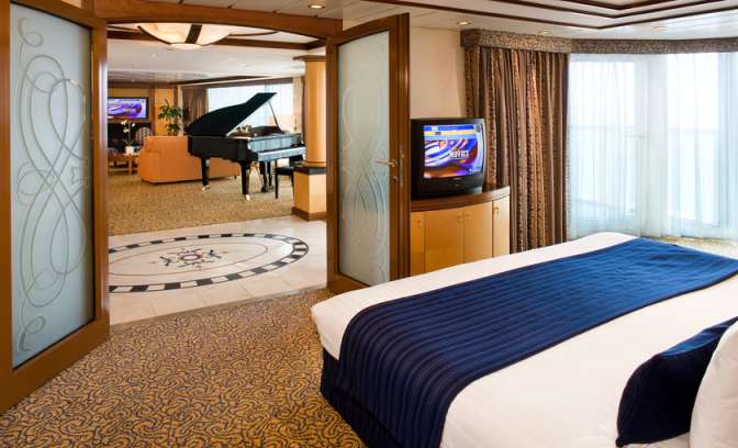 Een royal suite op Brilliance of the Seas van Royal Caribbean