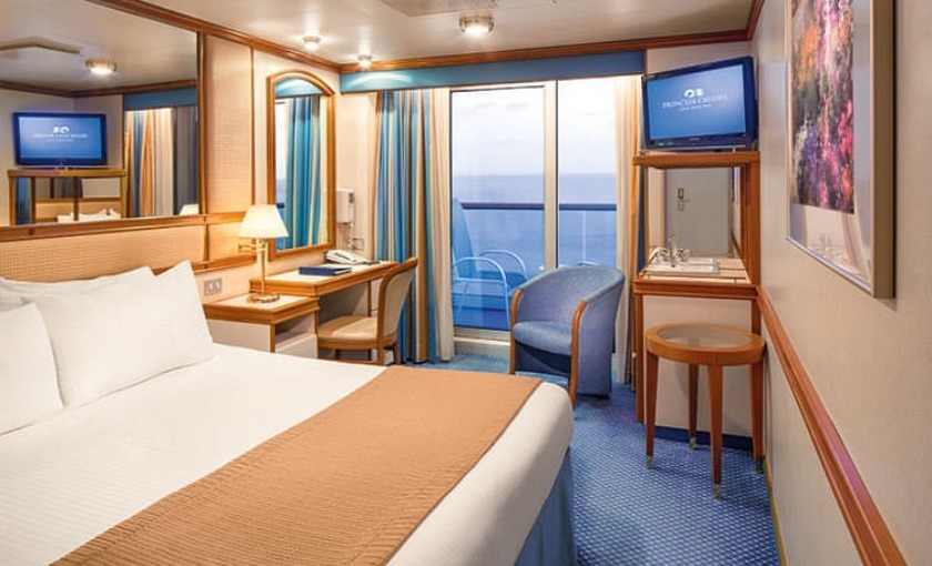 Een balkonhut op de Star Princess van Princess Cruises