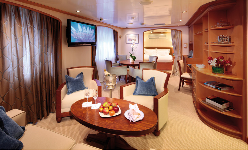 Een suite op de SeaDream II van Seadream Yacht Club